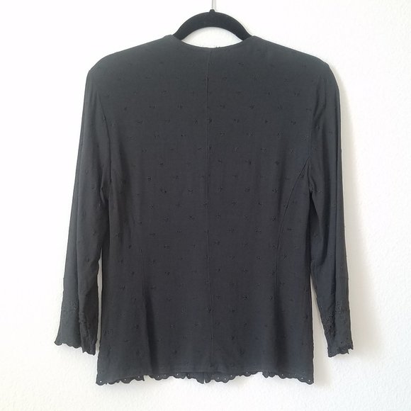 Johnny Was Jade/Gray Boho Top - Picture 2 of 15